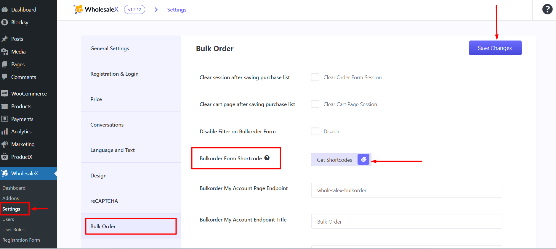 Bulk Order Shortcode Form