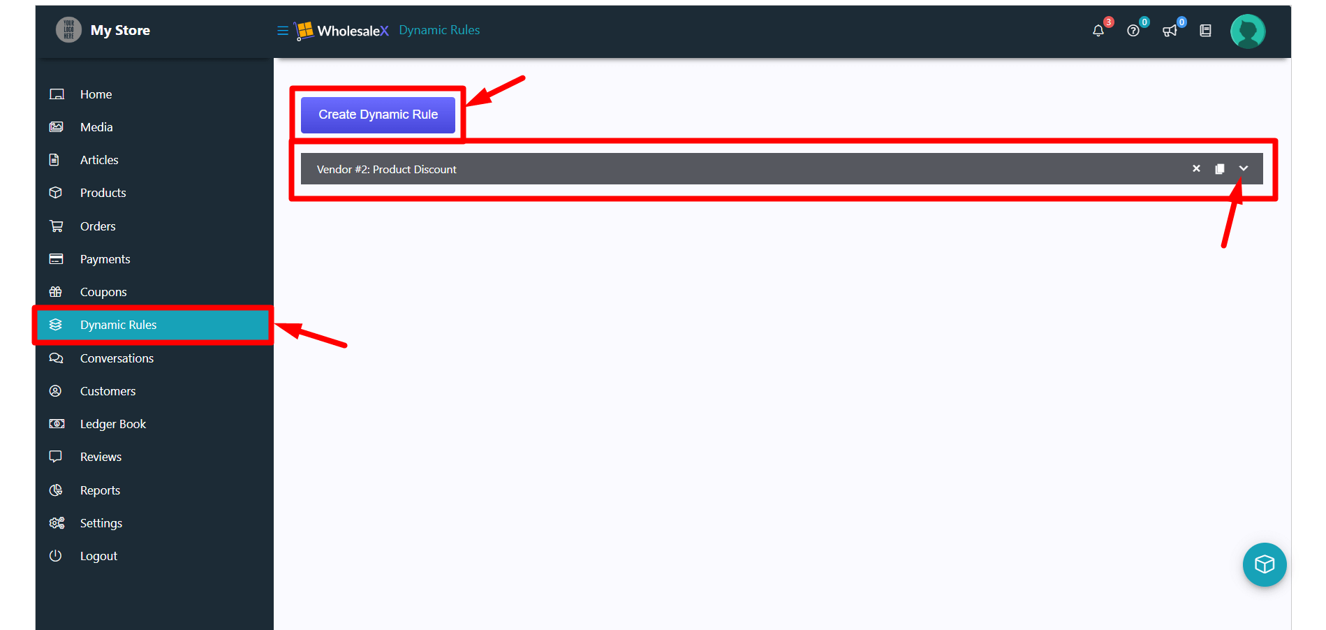 WCFM Vendors Dynamic Rules Creation