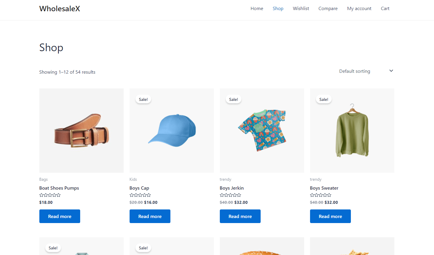 Catalog Mode Shop Page