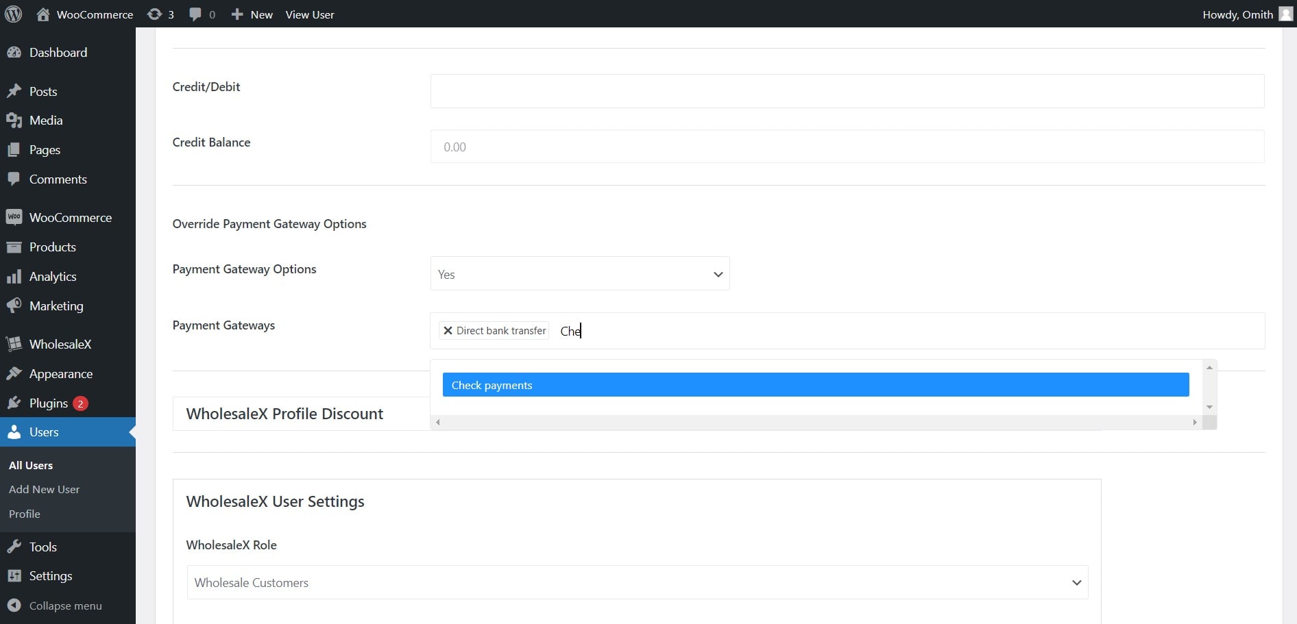 Payment Gateways for Specific Users