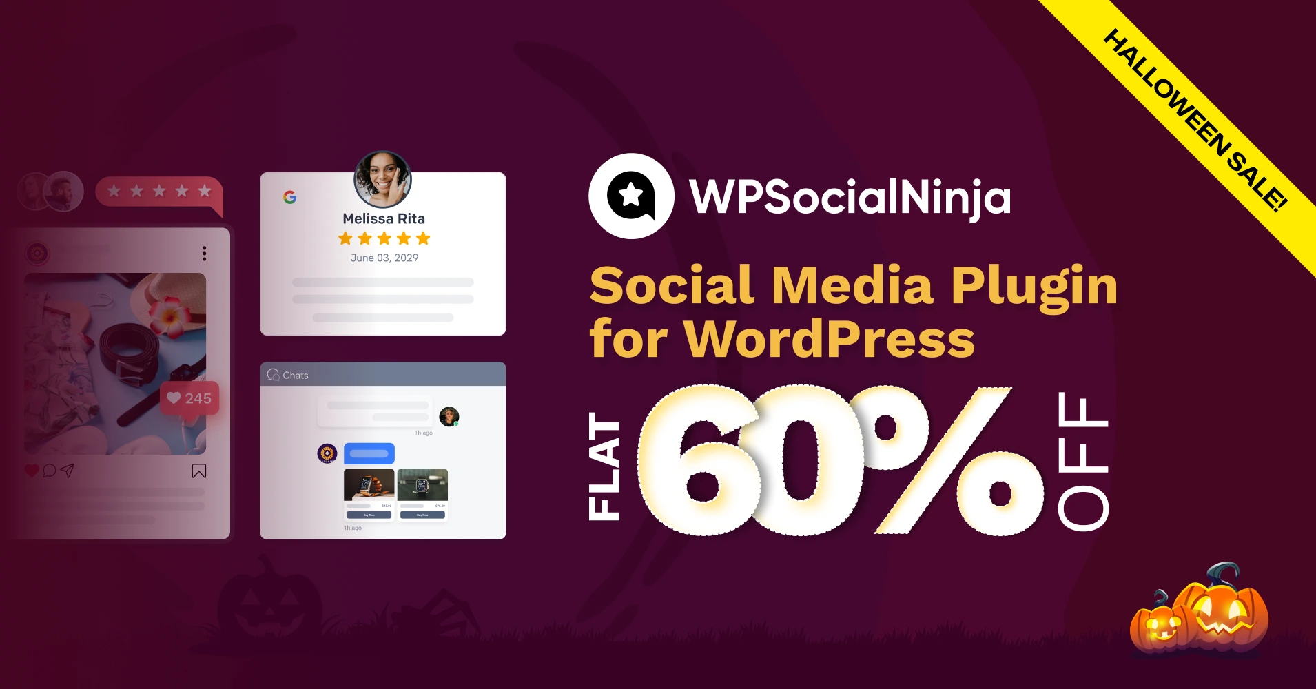 WPSocialNinja Halloween Deals