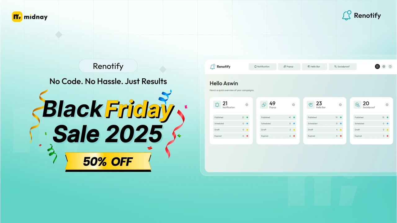 Renotify Black Friday Deals