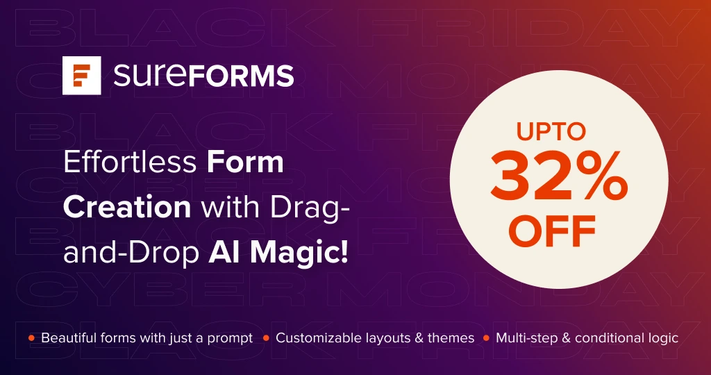 SureForms Black Friday Deals