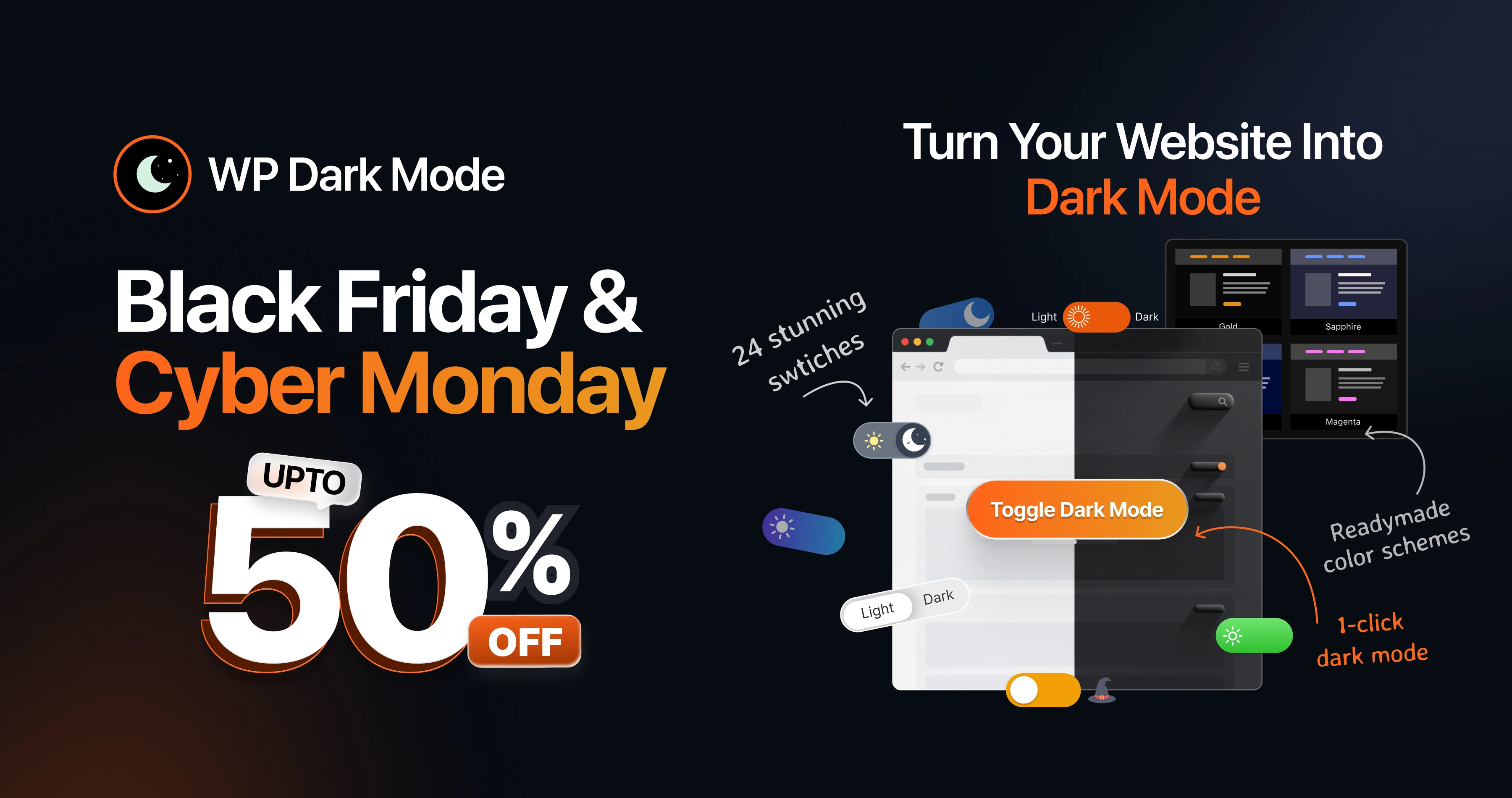 WP Dark Mode Black Friday Sales