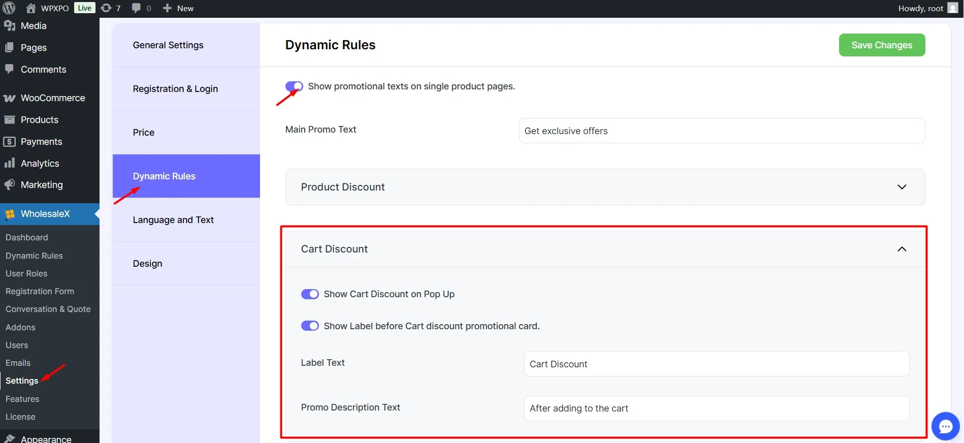 Enabling Cart Discount for Promotional Popup