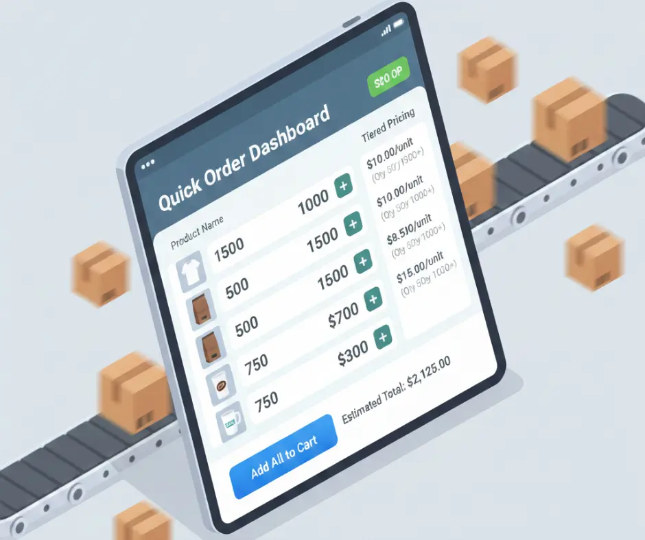 Bulk ordering system