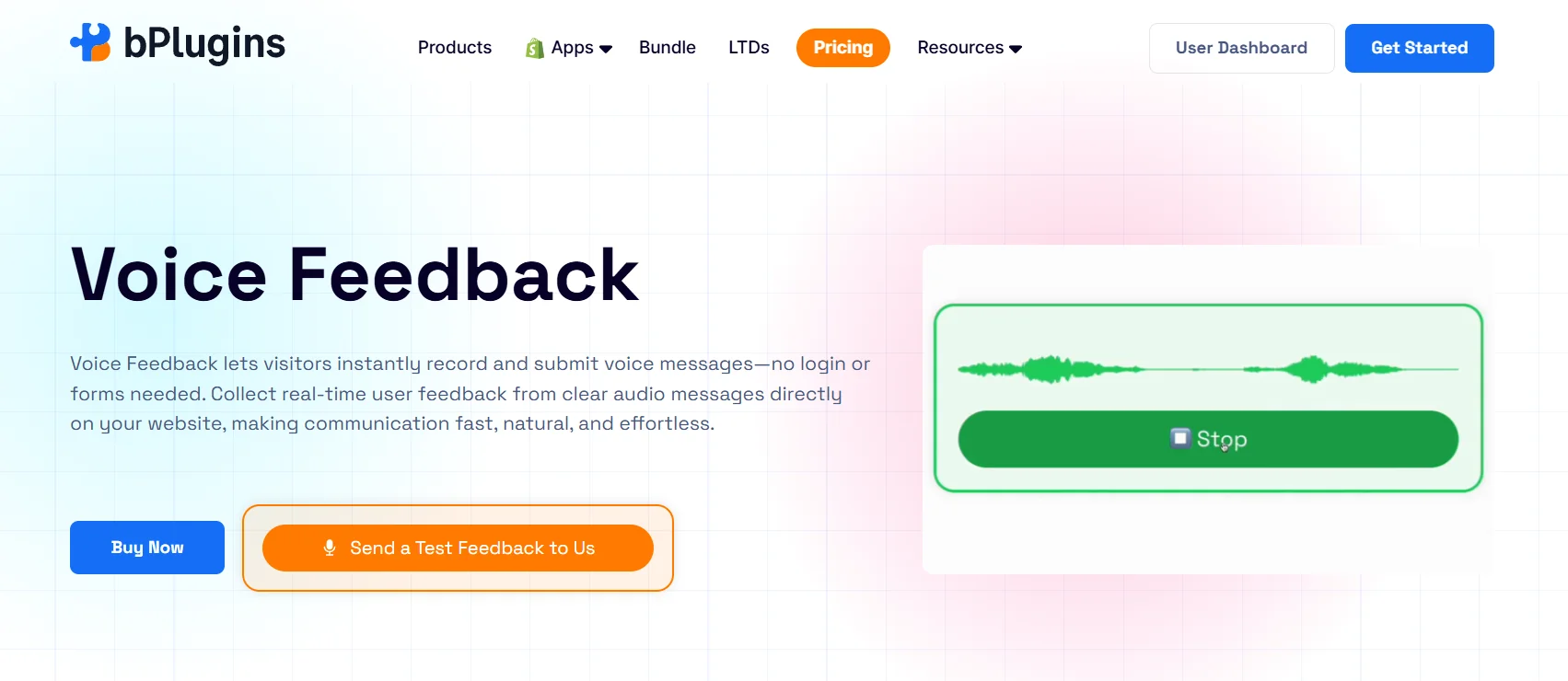 Voice Feedback plugin banner image