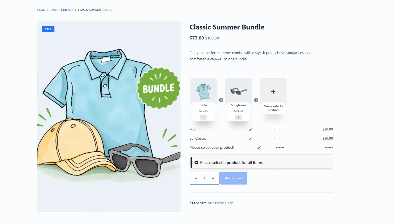 bundle product created with asana plugin