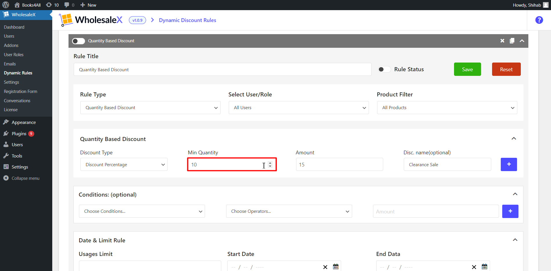 Step 7: Set the Minimum Quantity Consumers Need to Purchase