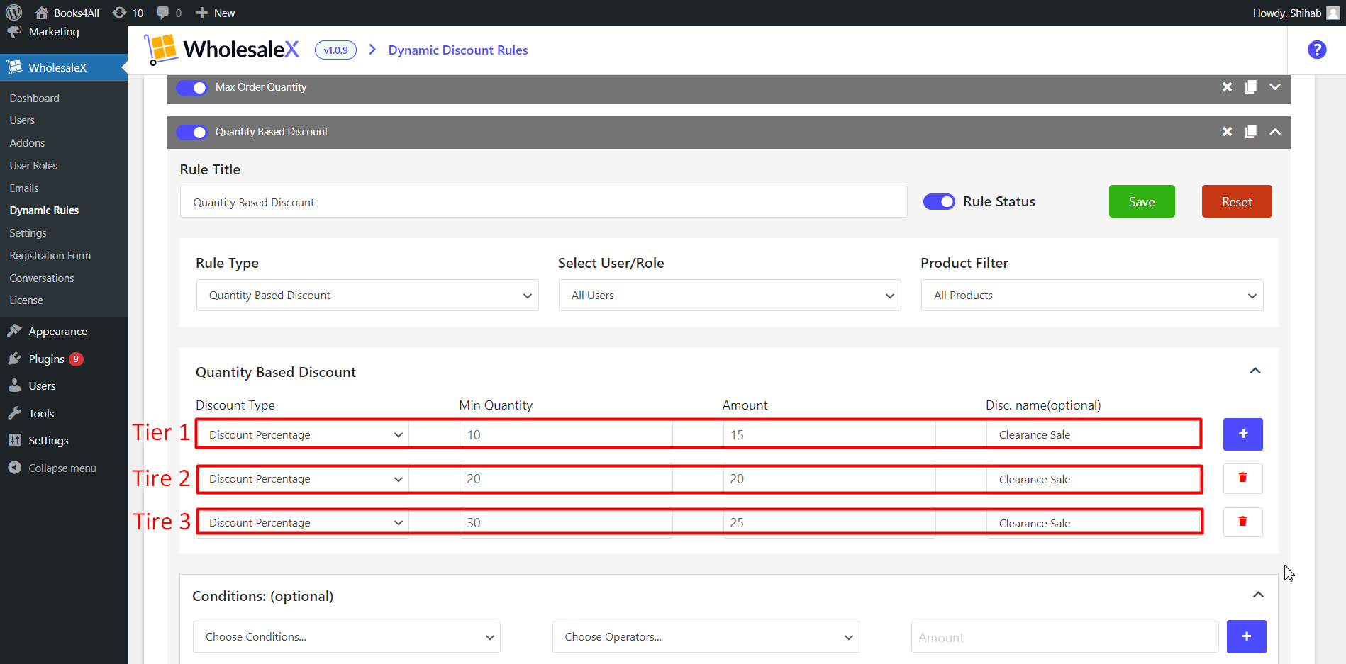 Create Additional Tiers