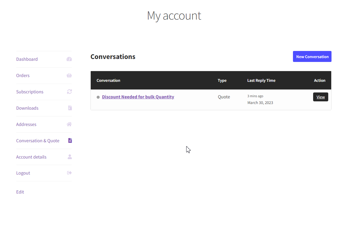 Conversation Page