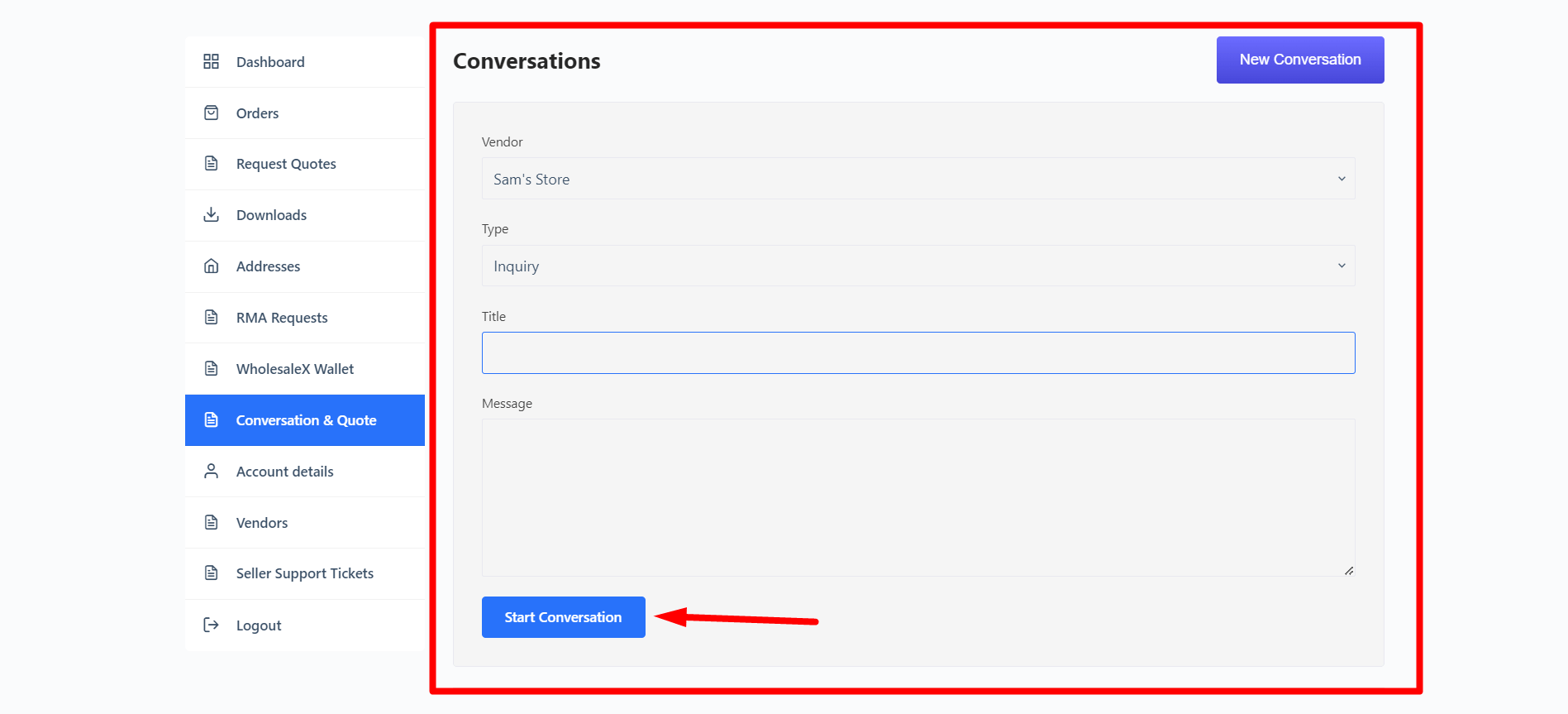 Conversation Fields for Customers
