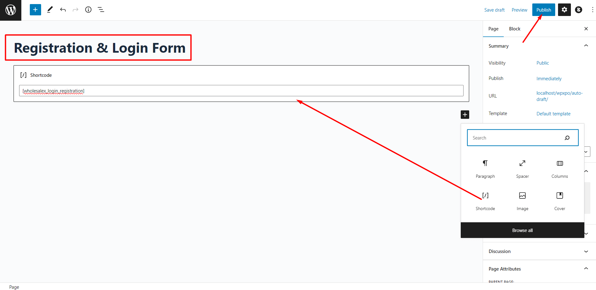 Creating Separate Registration and Login Form